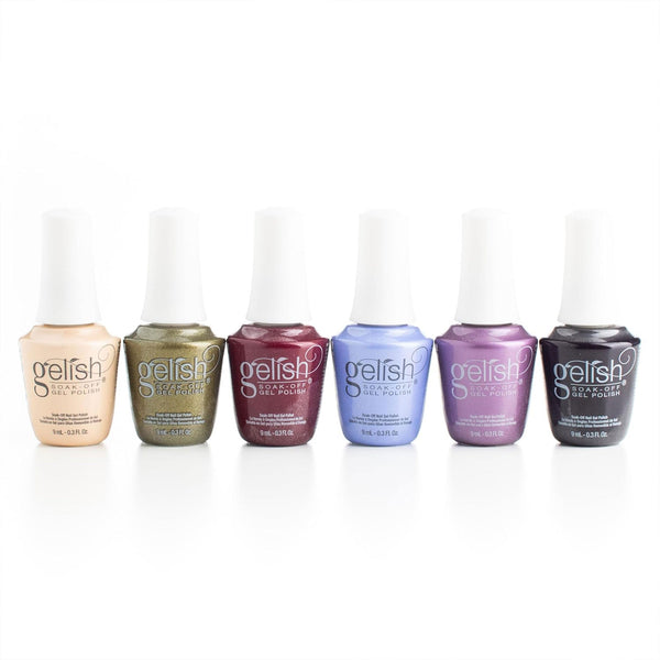 Gelish Mini Holiday 2023 On My Wish List Nail Polish Bottle Manicure Set, 6 Pack