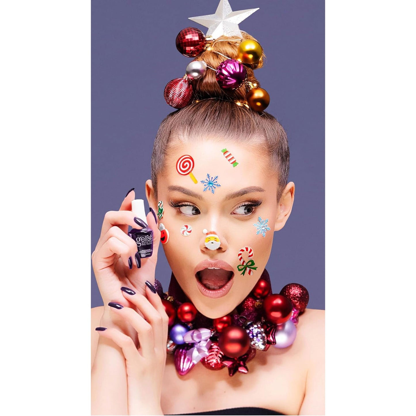 Gelish Mini Holiday 2023 On My Wish List Nail Polish Bottle Manicure Set, 6 Pack