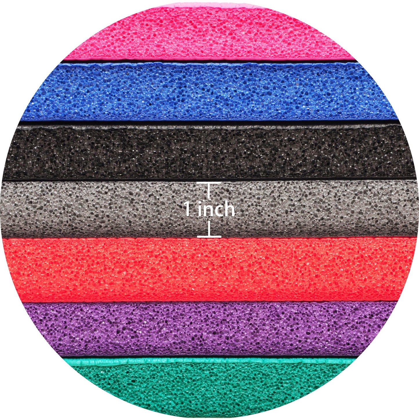 Signature Fitness 1" Extra Thick Exercise Fitness Yoga Mat w/ Carry Strap, Blue