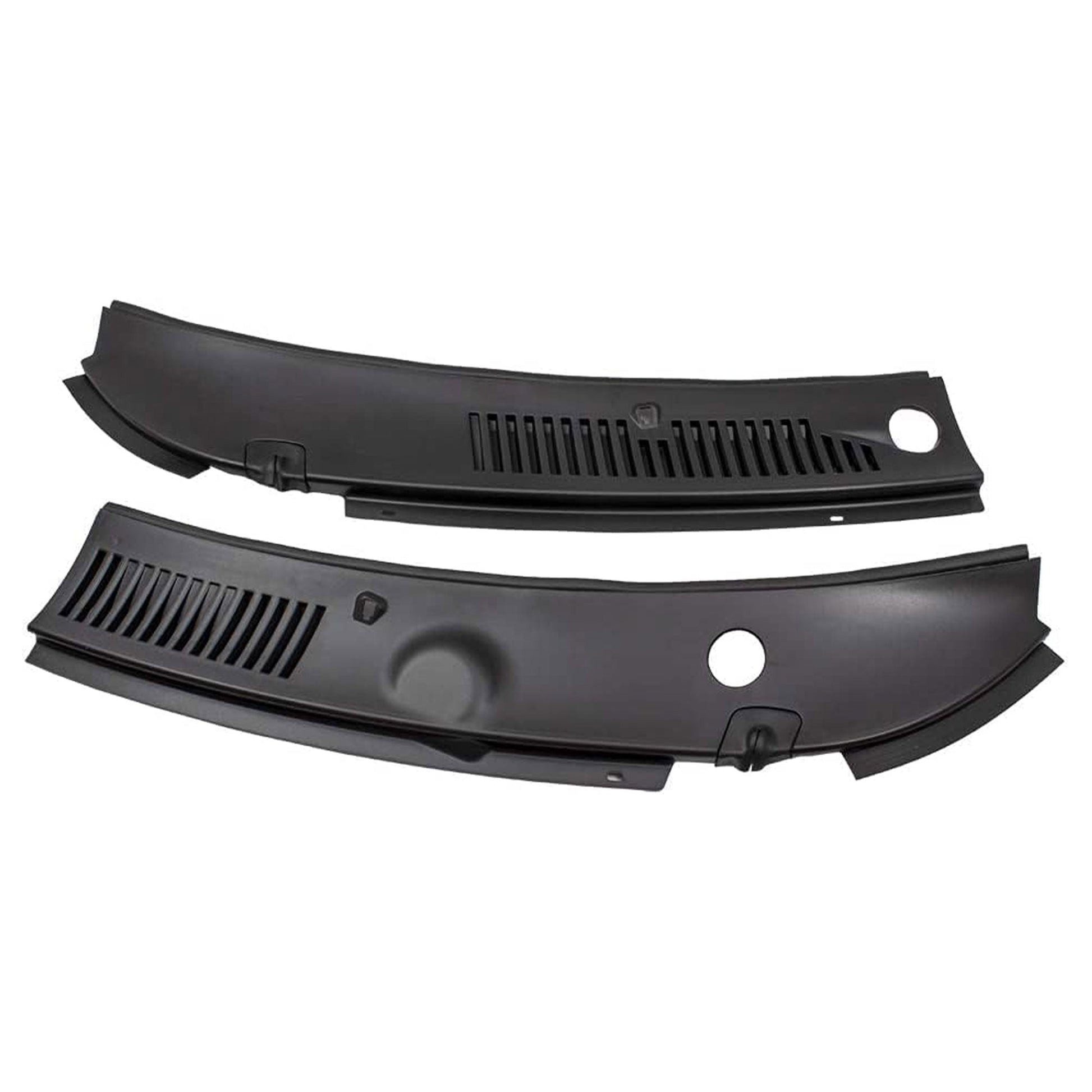 Brock 2 Piece Cowl Grille Assembly Replacement for 99 to 04 Ford Mustang, Black - Find Fresh Goods