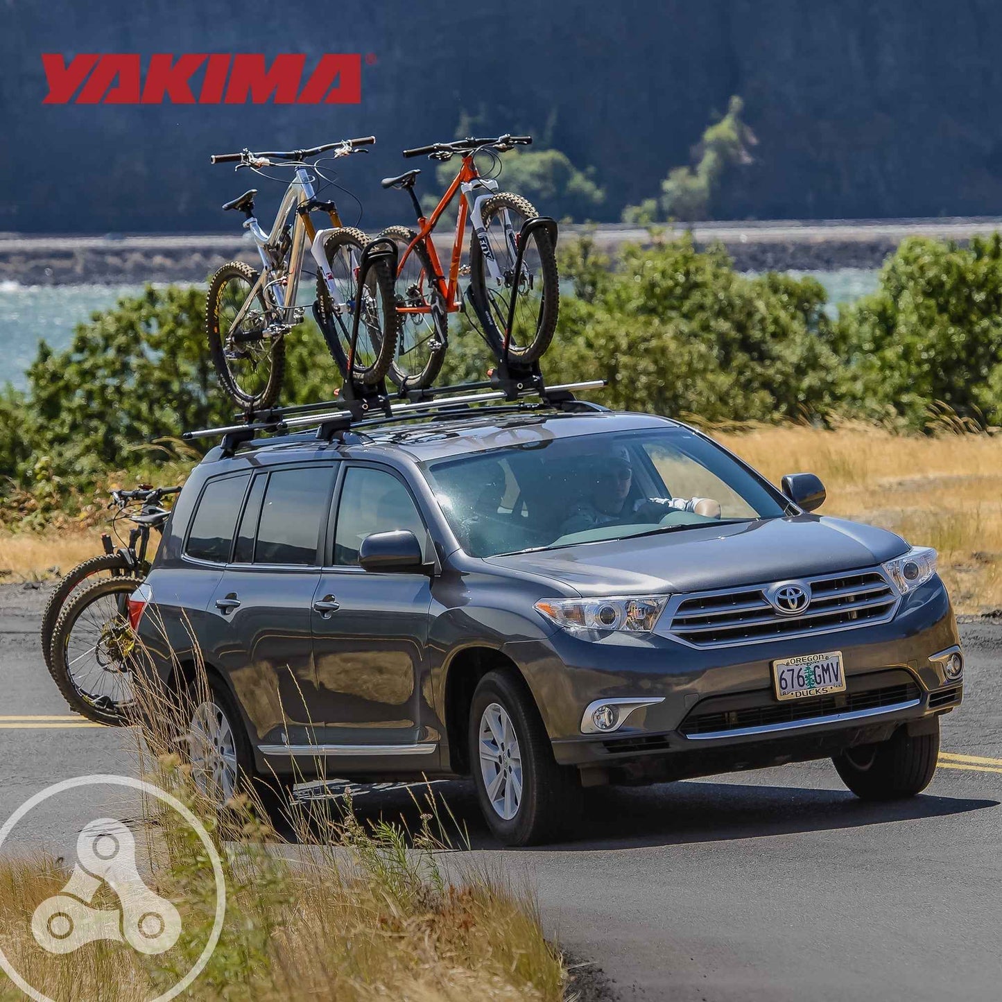 Yakima FrontLoader 1 Bike Car Rooftop Mount, Fits StreamLine Crossbar Black