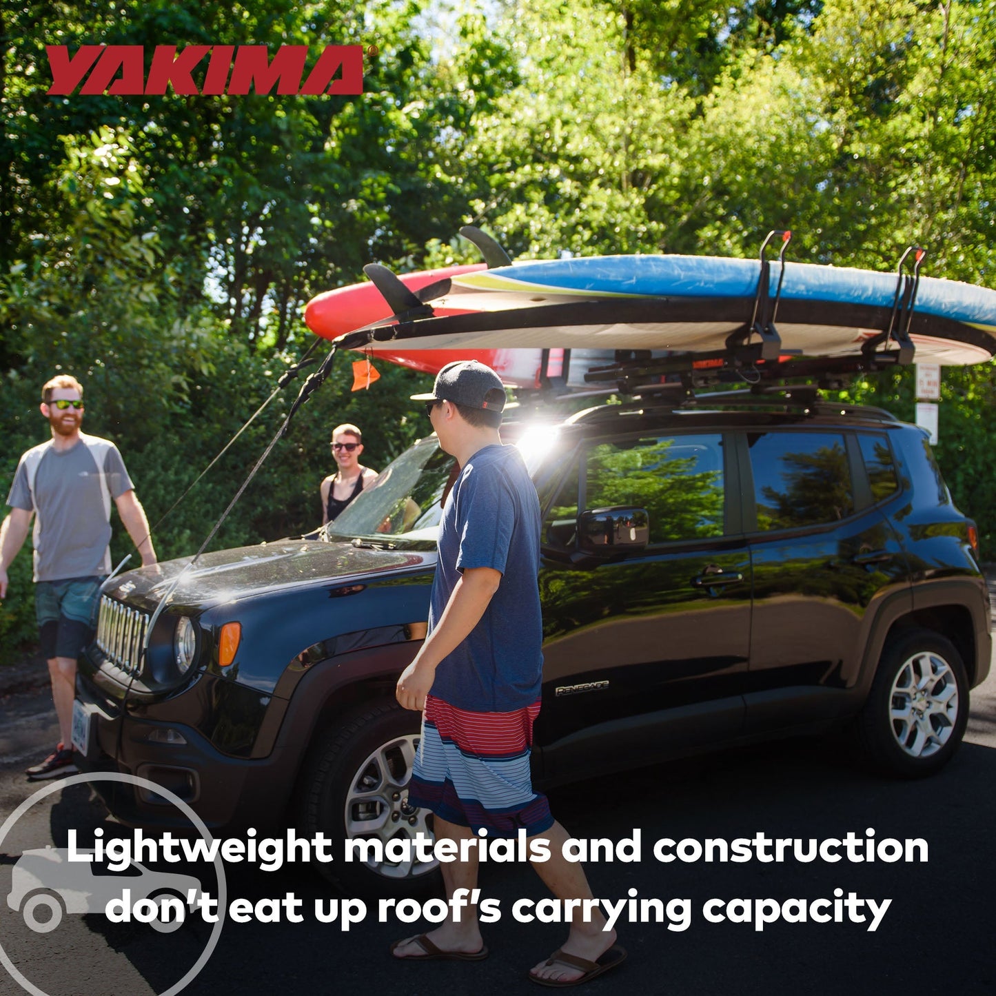 Yakima ShowDown Load Assist Kayak and SUP Rooftop Mount Rack for Vehicles, Black - Find Fresh Goods