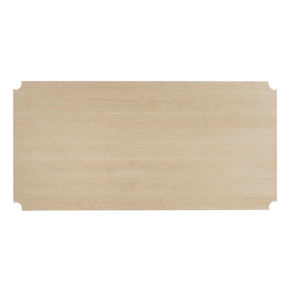 Design Ideas MeshWorks Metal Storage Utility Wood Top Shelving Unit Rack, White