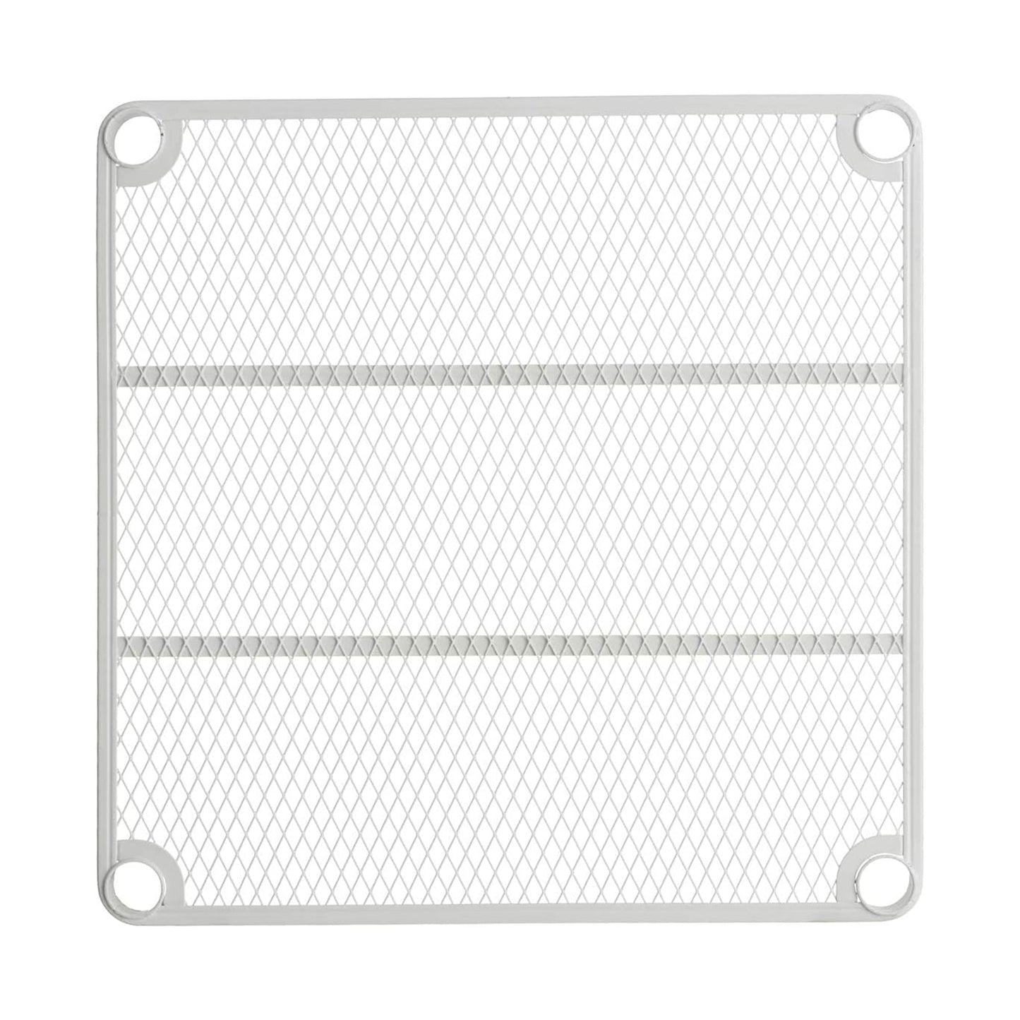 Design Ideas MeshWorks 6 Tier Tower Metal Storage Shelving Unit Rack, White