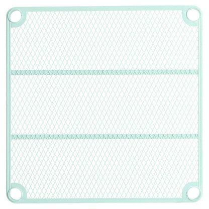 Design Ideas MeshWorks 6 Tier Tower Metal Storage Shelving Unit Rack, Green