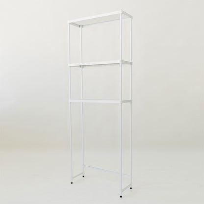 Design Ideas MeshWorks 3 Tier Metal Bathroom Storage Shelving Unit Rack, White