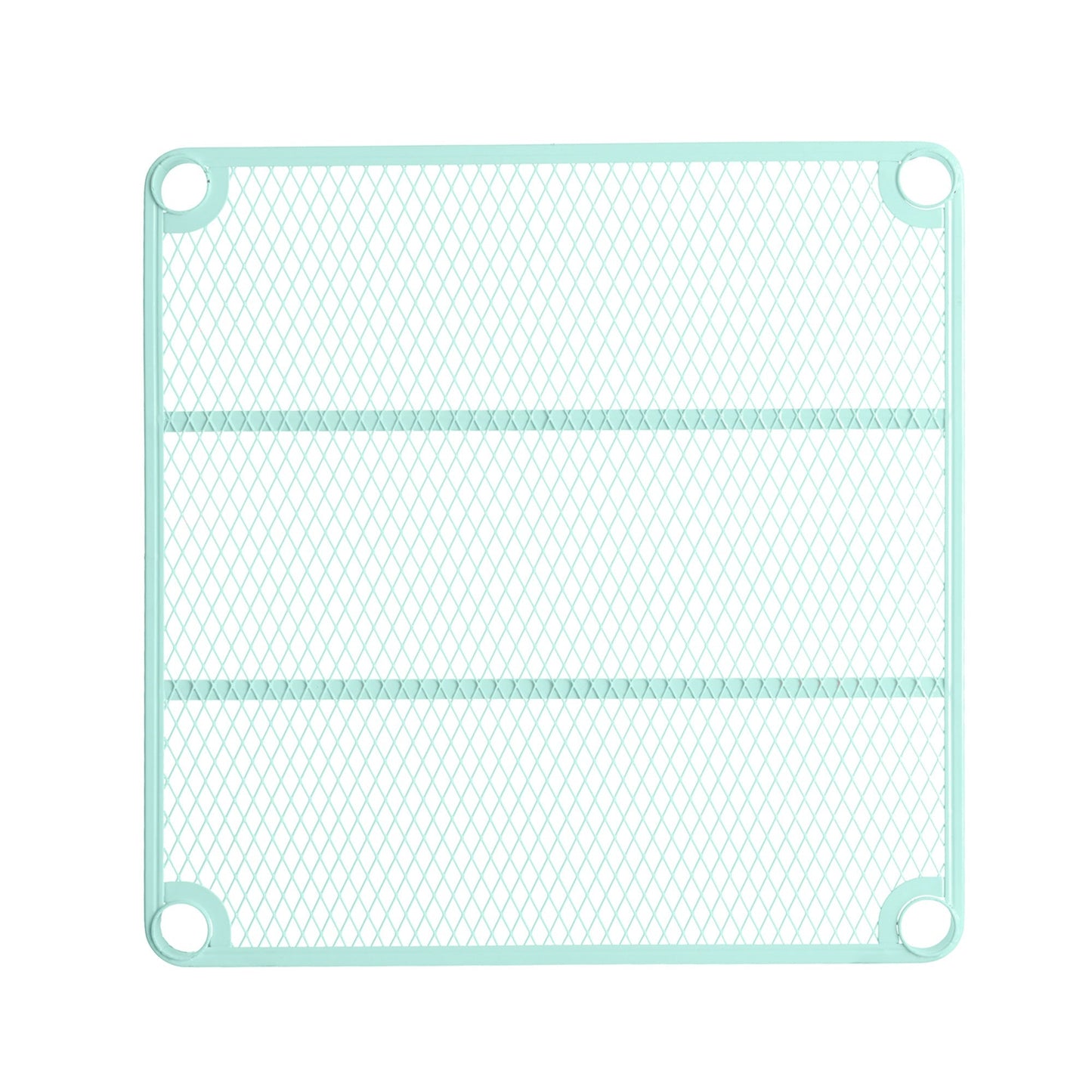 Design Ideas MeshWorks 5 Tier Tower Metal Storage Shelving Unit Rack, Sage Green