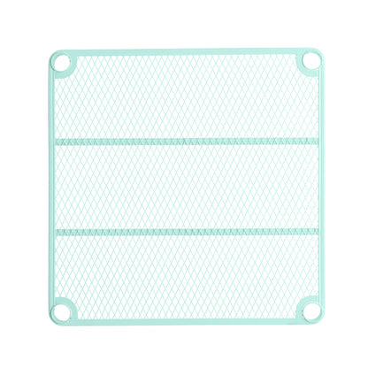 Design Ideas MeshWorks 5 Tier Tower Metal Storage Shelving Unit Rack, Sage Green