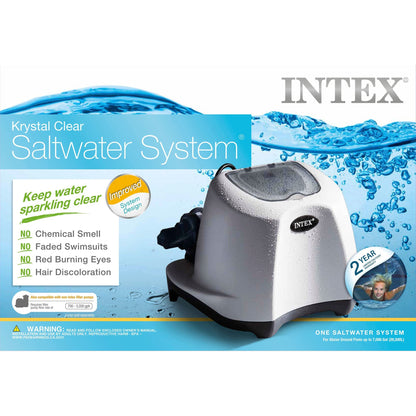 Intex ZX100 Auto Pressure Side Pool Cleaner with Krystal Clear Saltwater System
