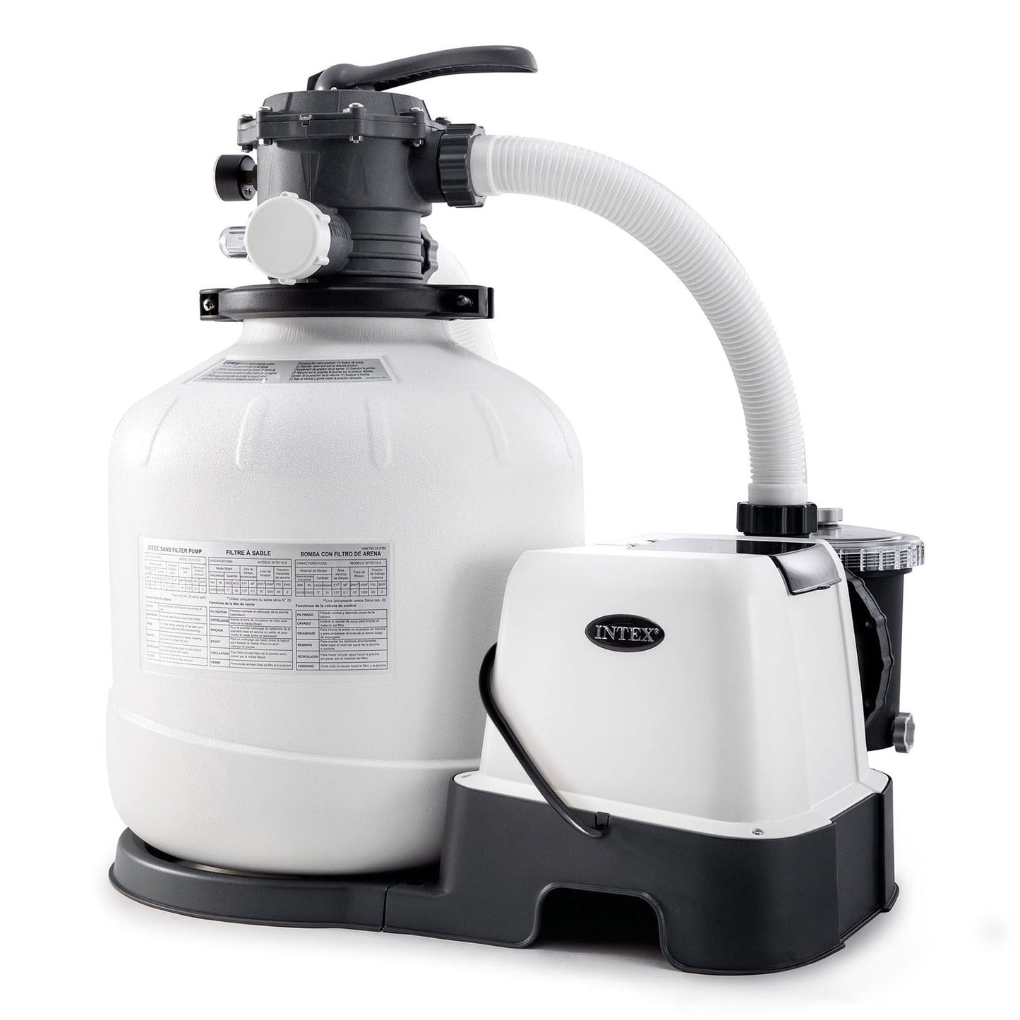 Intex Automatic Pool Cleaner w/Krystal Clear Saltwater System & Sand Filter Pump