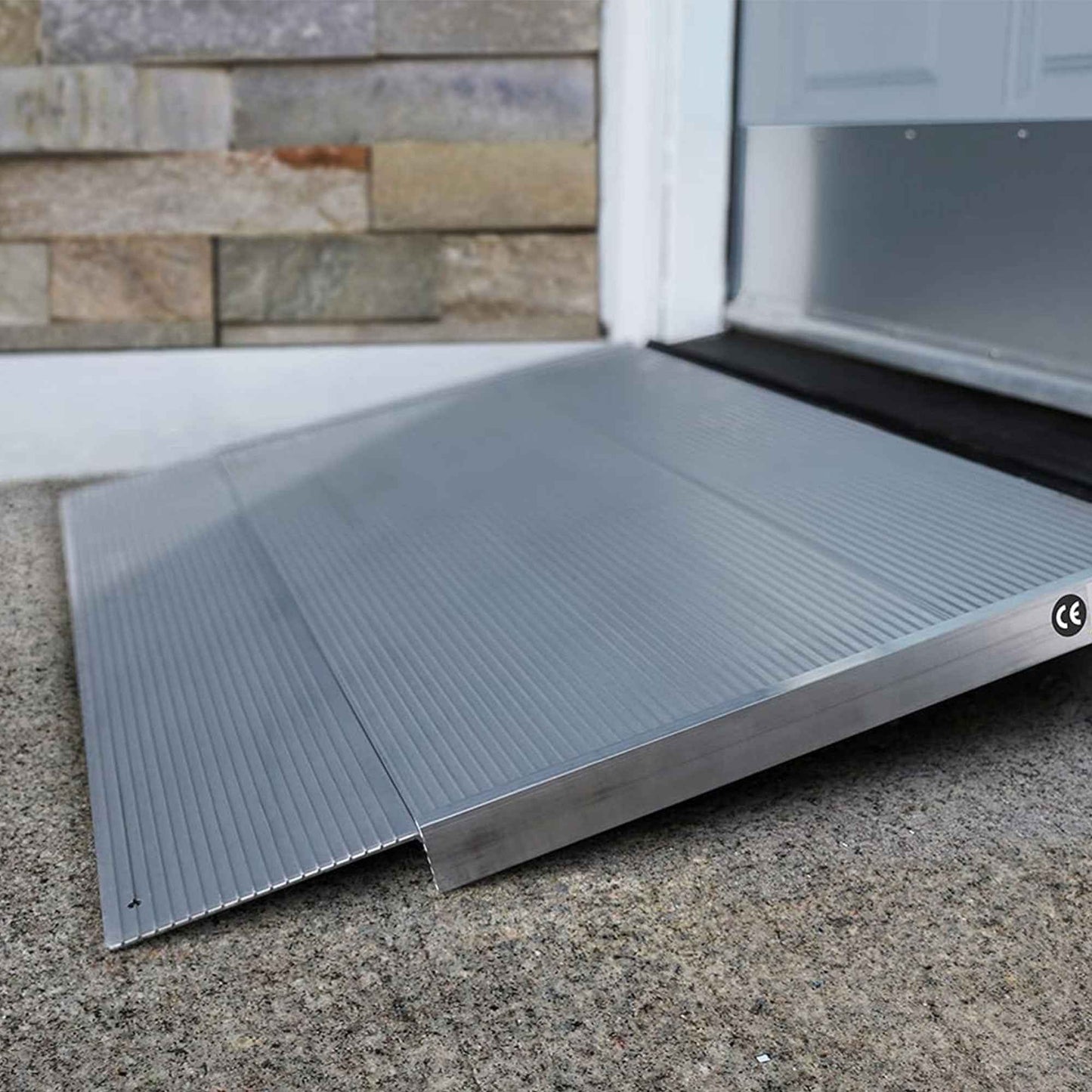 EZ-ACCESS TRANSITIONS 36” Portable Self Supporting Aluminum Angled Entry Ramp