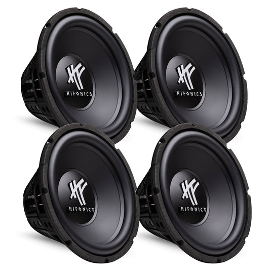 4) HIFONICS HFX12D4  12" 2400W Car Audio DVC Subwoofers Power Bass Subwoofers - Find Fresh Goods