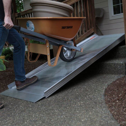 EZ-ACCESS TRAVERSE 4 Foot Walk Ramp w/Textured Surface & Hook/Strap Attachment - Find Fresh Goods