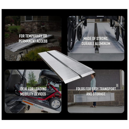 EZ-ACCESS SUITCASE 4’ x 30" Portable Singlefold Ramp for Scooters & Wheelchairs - Find Fresh Goods