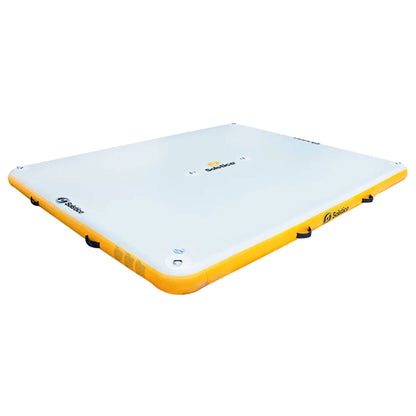 Solstice 10' x 10' Inflatable Floating Dock Rafting Platform with Pump and Bag - Find Fresh Goods