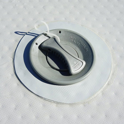 Solstice 10' x 10' Inflatable Floating Dock Rafting Platform with Pump and Bag - Find Fresh Goods