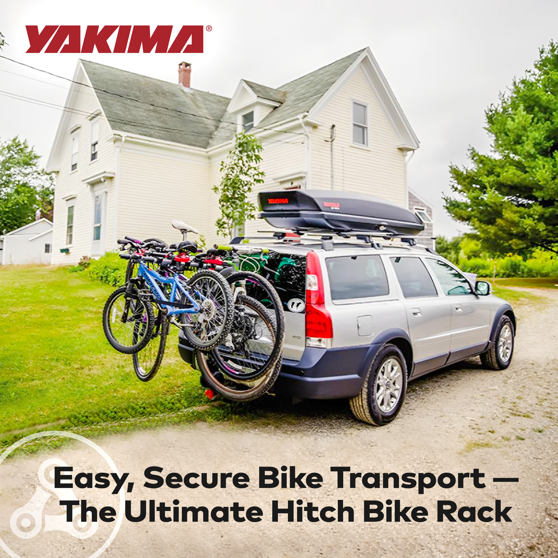 Yakima RidgeBack Tilt Away Hitch Bike Rack Holds 5 Bikes for Cars, SUVs, Trucks - Find Fresh Goods