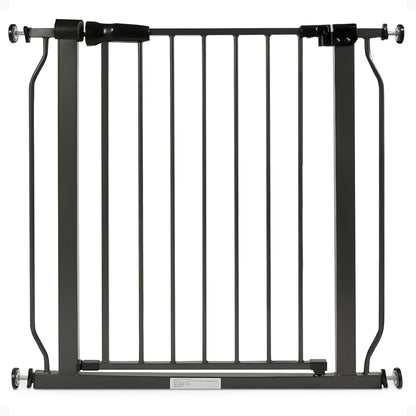 BalanceFrom Walk-Thru Safety Gate for Baby and Pets, 29.1-33.8"W, 30"H, Graphite