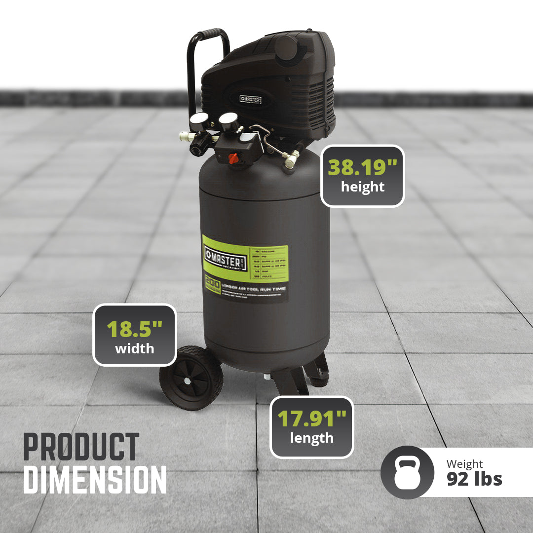 MAT INDUSTRIES LLC Portable Heavy Duty 15 Gallon Air Compressor, Green