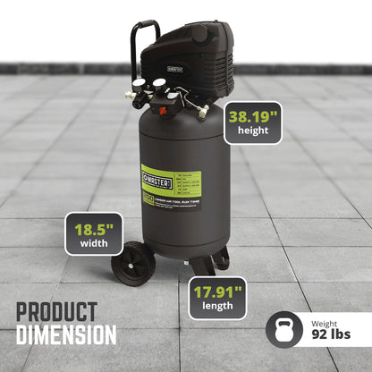 MAT INDUSTRIES LLC Portable Heavy Duty 15 Gallon Air Compressor, Green