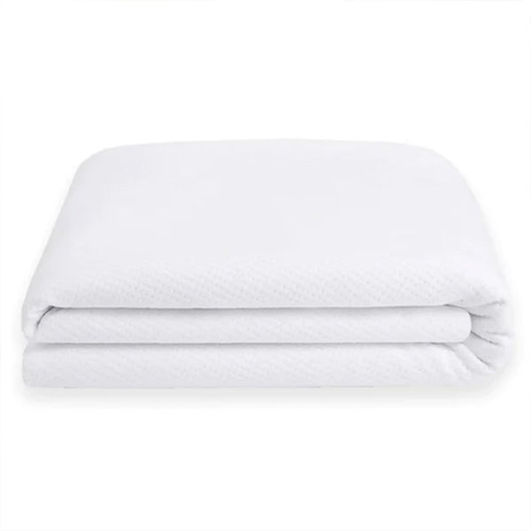 Sleepgram Breathable Sweat Proof Cotton Cover Mattress Protector, King, White