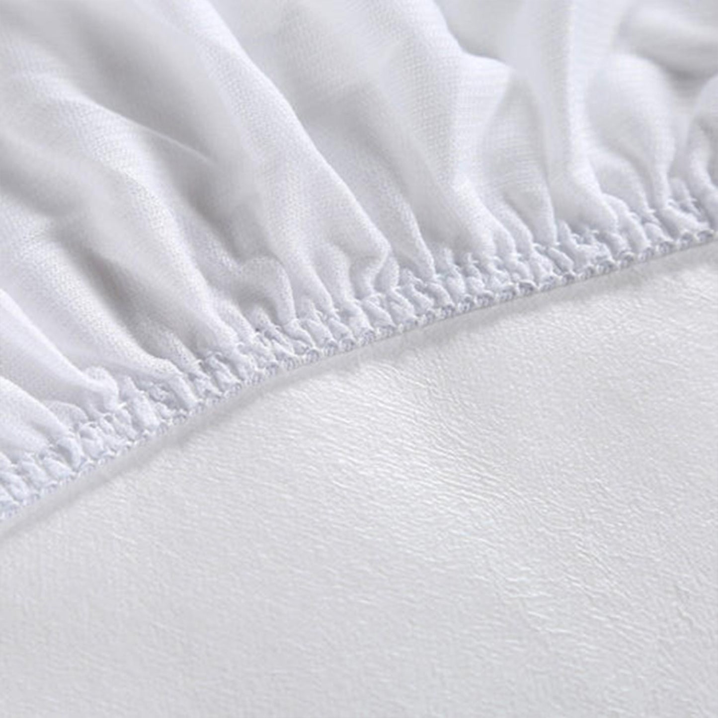 Sleepgram Breathable Sweat Proof Cotton Cover Mattress Protector, Twin, White