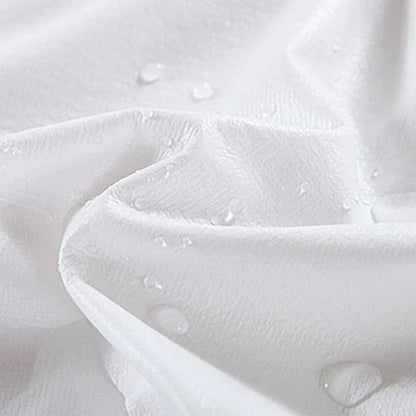 Sleepgram Breathable Sweat Proof Cotton Cover Mattress Protector, Twin, White