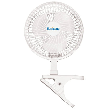 Hurricane Classic 6" Mini Clip On Fan for Desks & Night Stands, White (2 Pack)