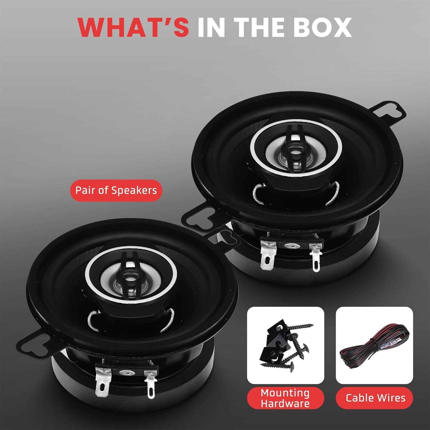 Pyle 2 Way Universal Car Stereo Speakers with OEM Quick Replacement Component