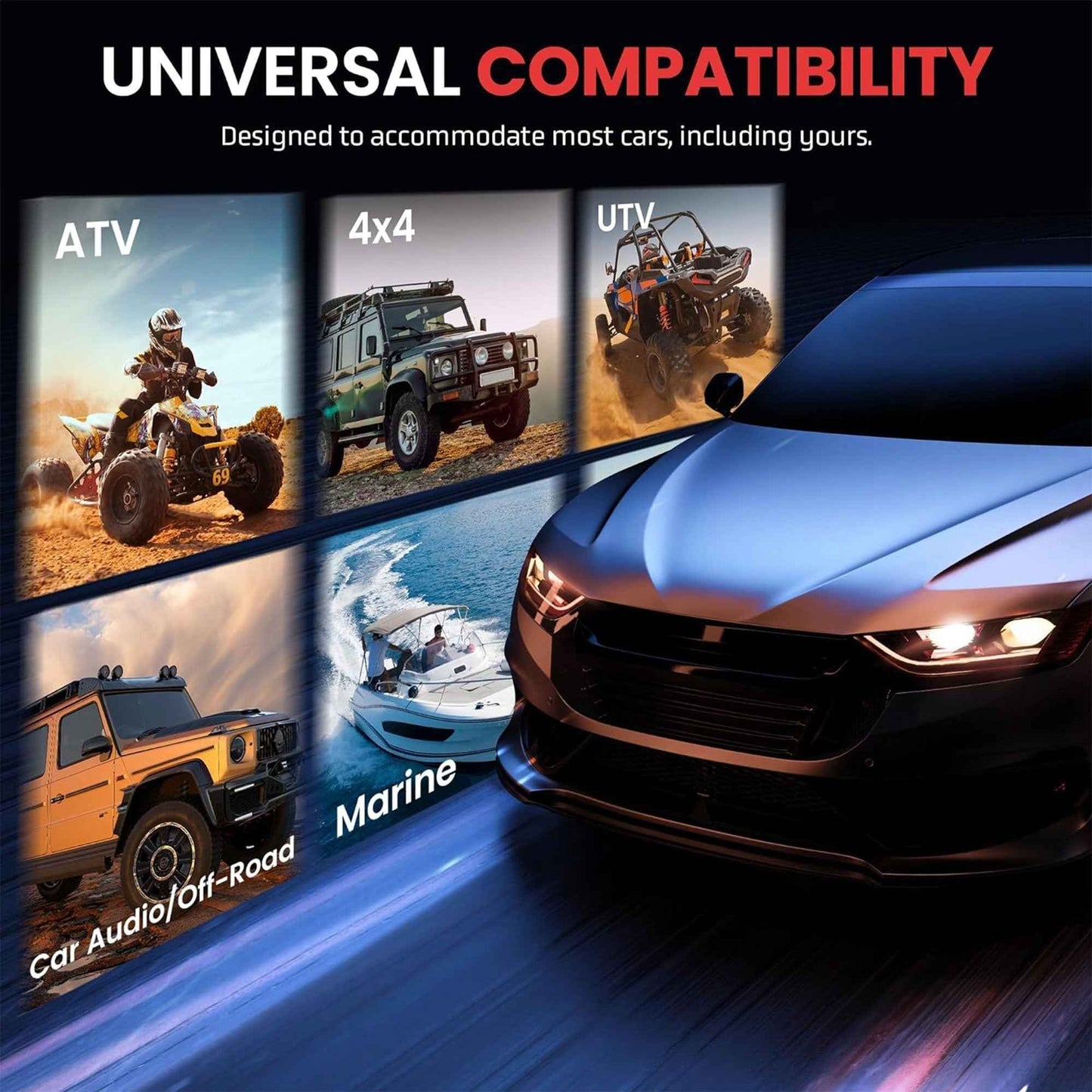 Pyle 2 Way Universal Car Stereo Speakers with OEM Quick Replacement Component