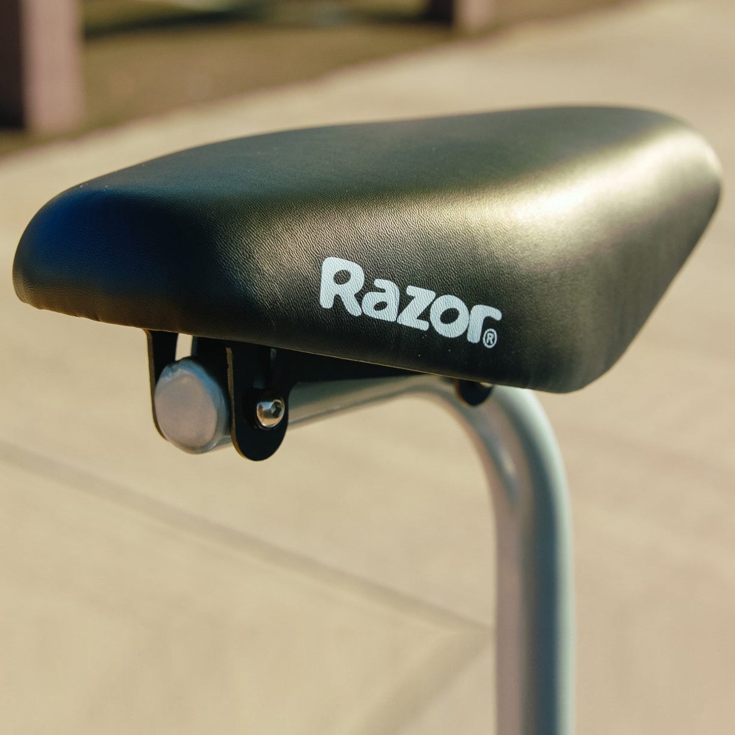 Razor E300S Seated Electric Scooter for Kids, Pneumatic Tires, Seat, Matte Grey