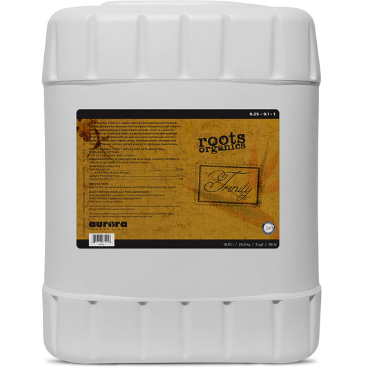 Roots Organics Trinity, Liquid Plant Food and Fertilizer Growth Formula, 5 Gal