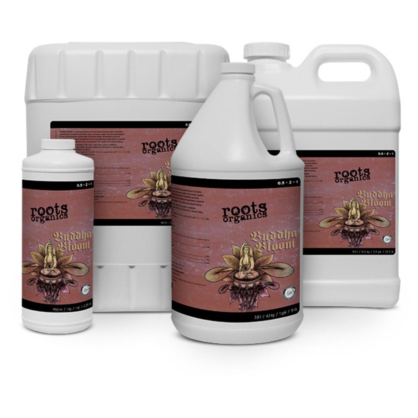 Roots Organics Buddha Bloom Liquid Flowering Nutrient for Plants, 2.5 Gallons