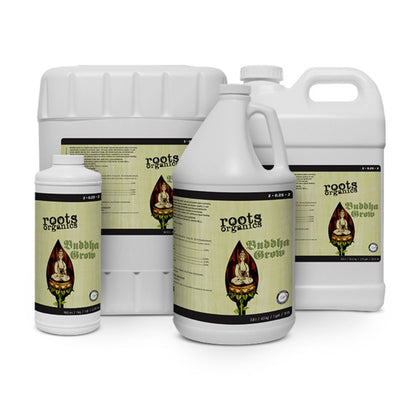 Roots Organics Buddha Grow, Liquid Plant Food and Growth Fertilizer, 2.5 Gallon