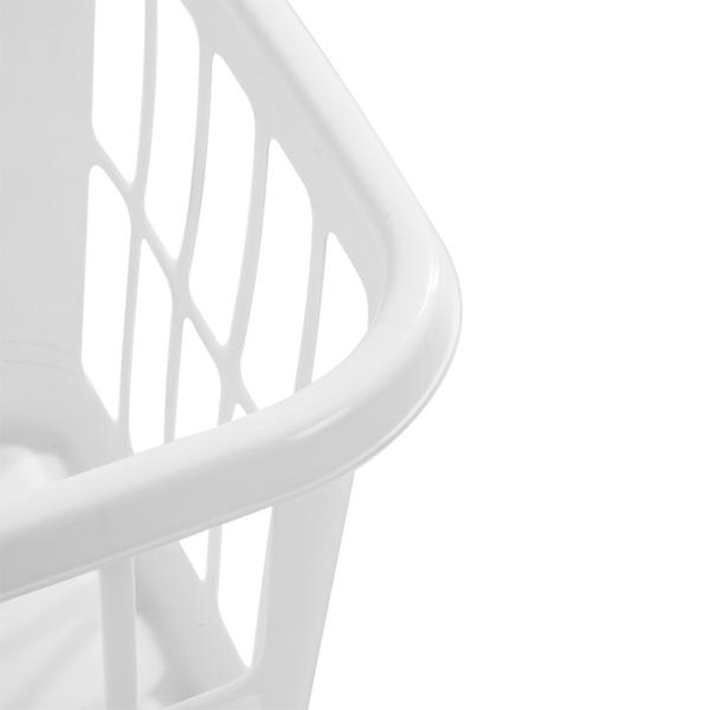 Sterilite Square Laundry Basket 1.25 Bushel Plastic Hamper with Handles, 24 Pack