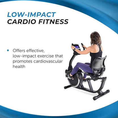 Stamina Exercise Bike, Magnetic Recumbent Machine, Lower Body Cardio Equipment