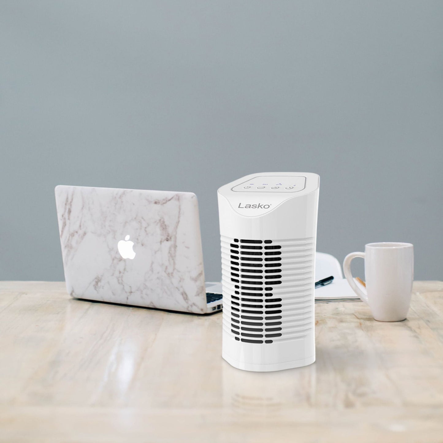 Lasko Desktop Air Purifier with 3-Stage Air Cleaning System, Portable House Fan