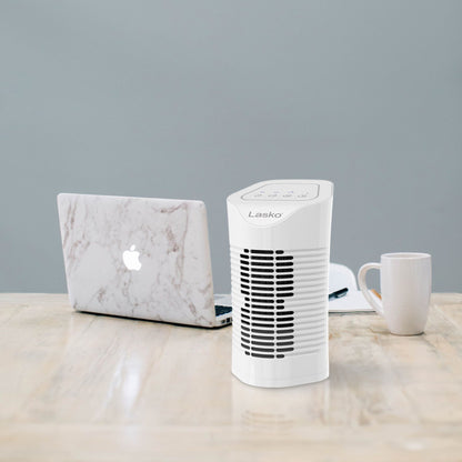Lasko Desktop Air Purifier with 3-Stage Air Cleaning System, Portable House Fan