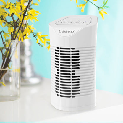 Lasko Desktop Air Purifier with 3-Stage Air Cleaning System, Portable House Fan