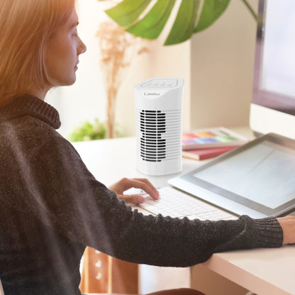 Lasko Desktop Air Purifier with 3-Stage Air Cleaning System, Portable House Fan