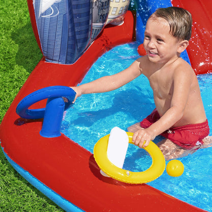 Marvel Spider-Man Inflatable Kids Outdoor Water Play Center and Water Slide