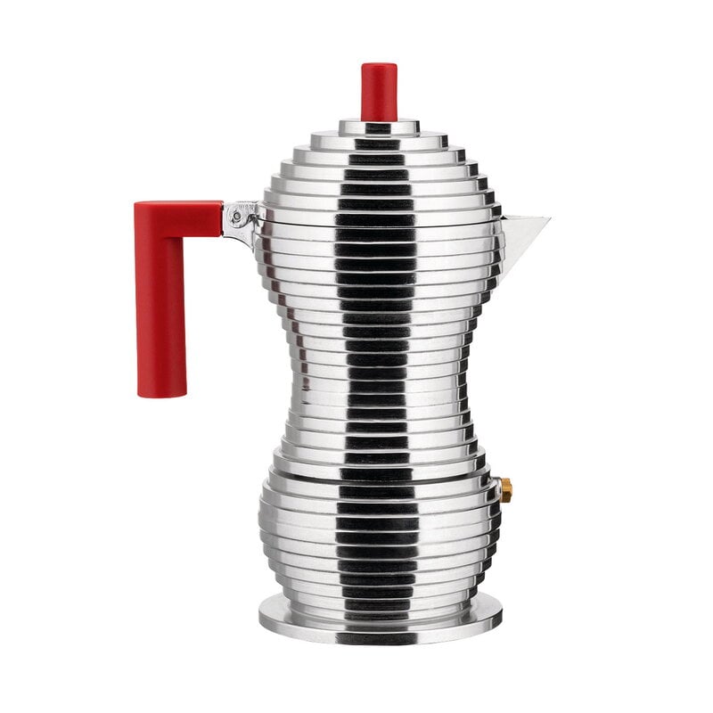 Alessi Pulcina Espresso Maker 3 -Cup – Red