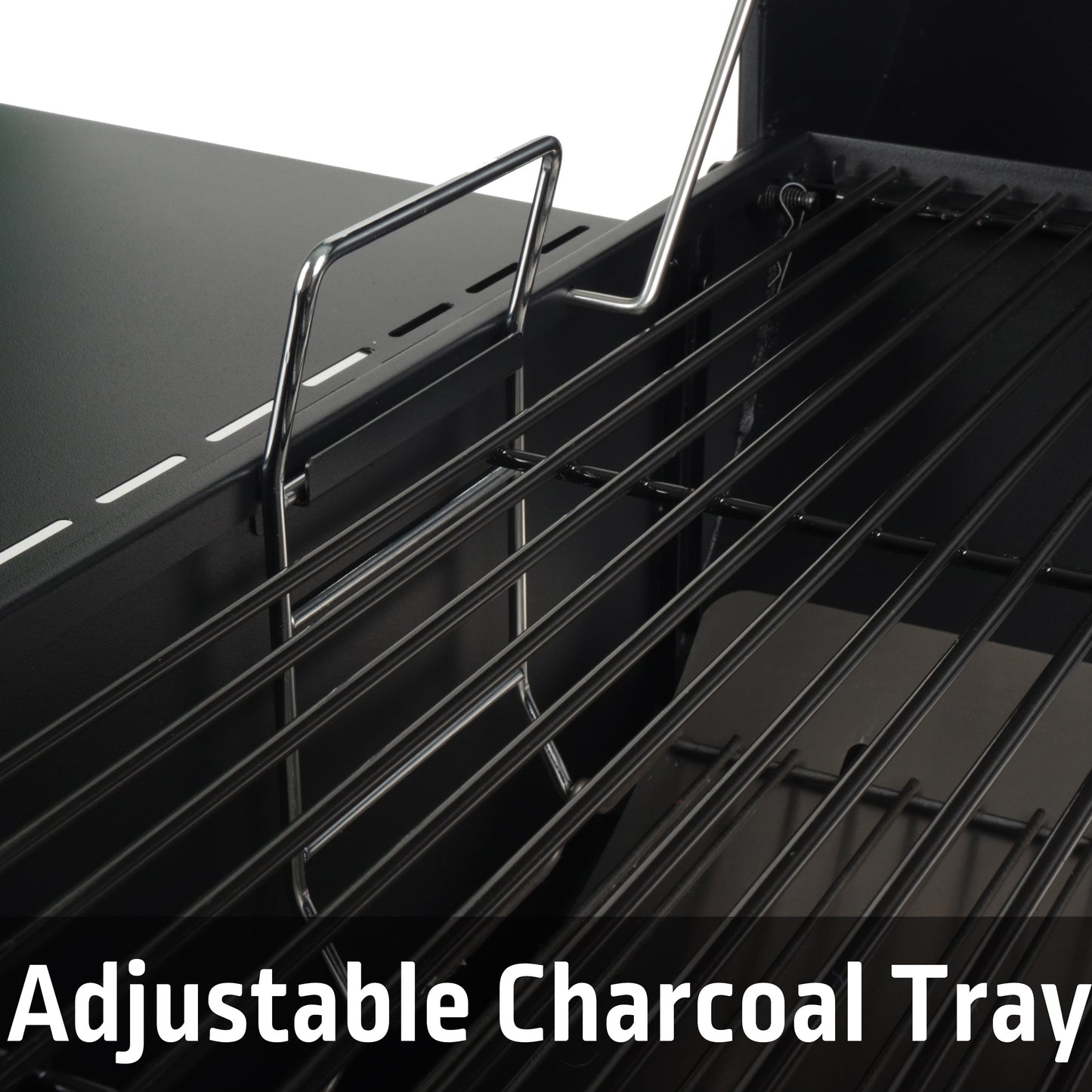 Expert Grill 28" Charcoal Offset Smoker Grill with Side Firebox, Black, New