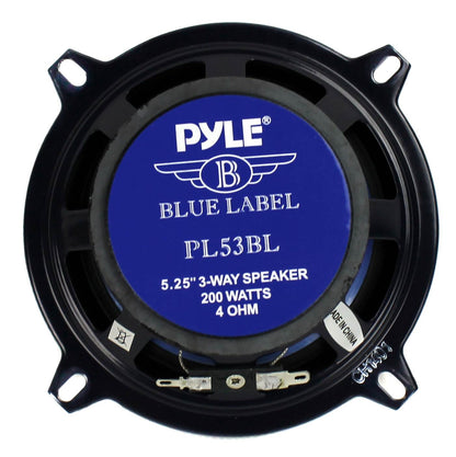 PYLE PL53BL 5.25" 400W 3-Way Car Audio Triaxial Speakers Stereo TWO PAIRS - Find Fresh Goods