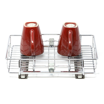 Origami 2SD-10 Kitchen Sliding Pullout Cabinet Storage Organizer, Silver, 2 Pack