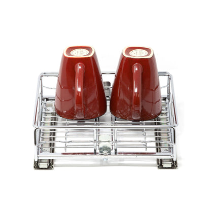 Origami 2SD-10 Kitchen Sliding Pullout Cabinet Storage Organizer, Silver, 2 Pack