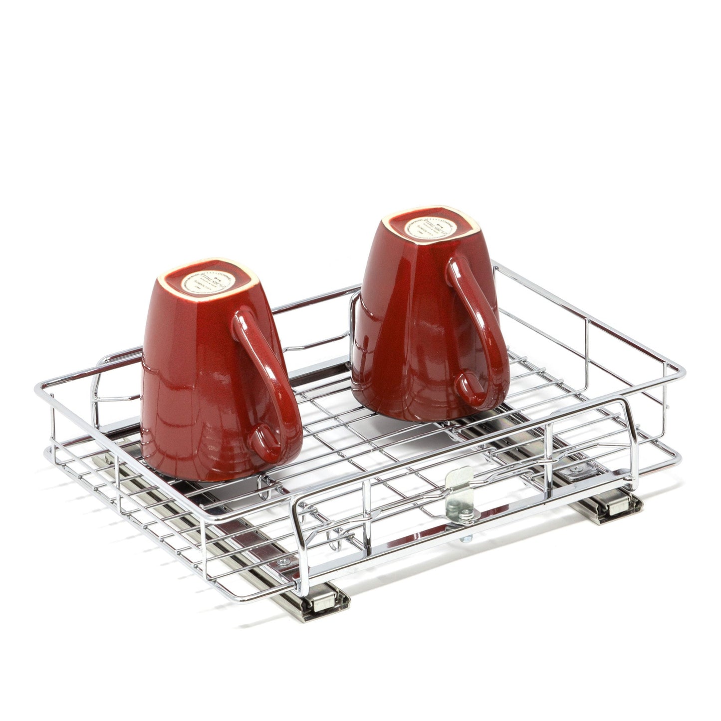 Origami 2SD-10 Kitchen Sliding Pullout Cabinet Storage Organizer, Silver, 2 Pack