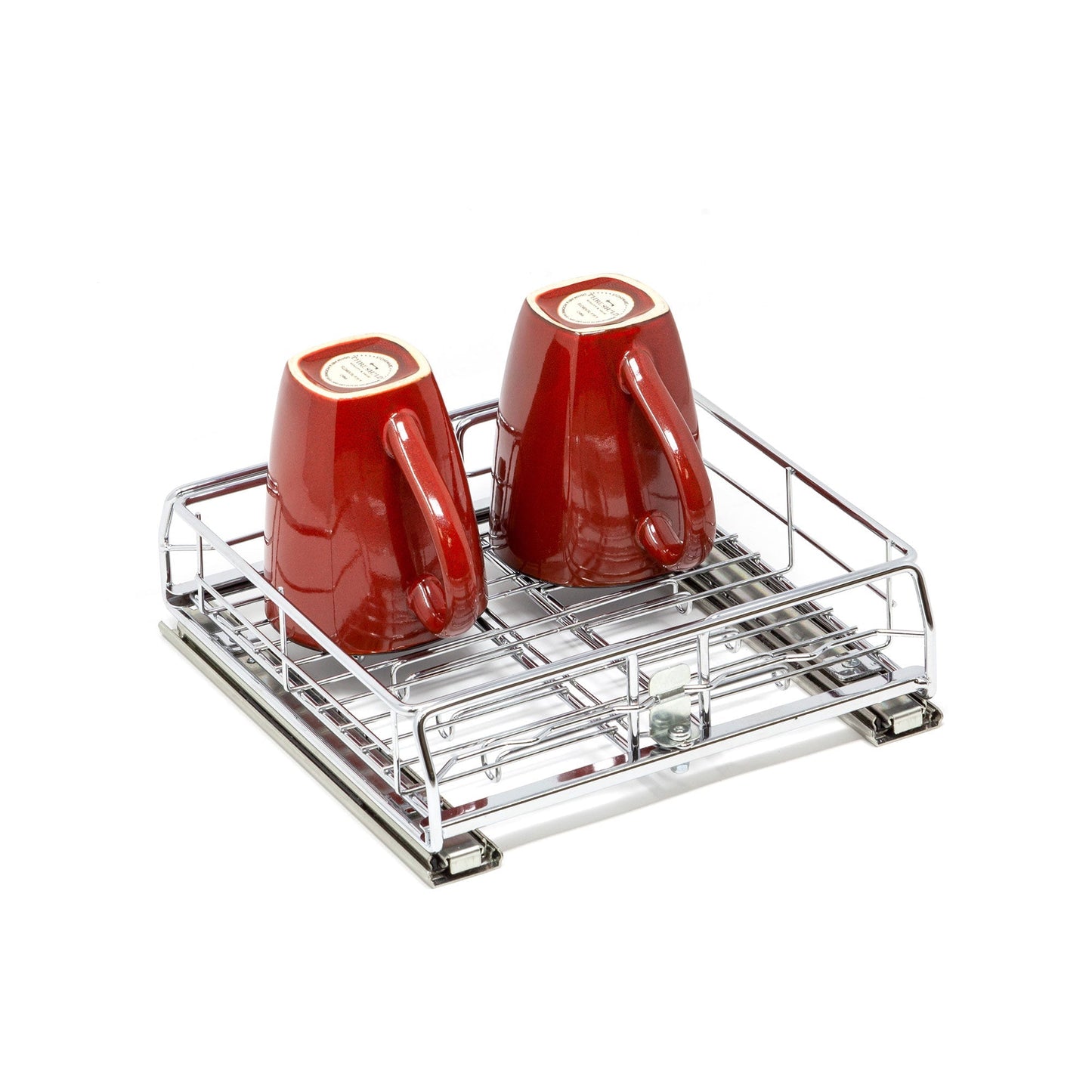 Origami 2SD-10 Kitchen Sliding Pullout Cabinet Storage Organizer, Silver, 2 Pack