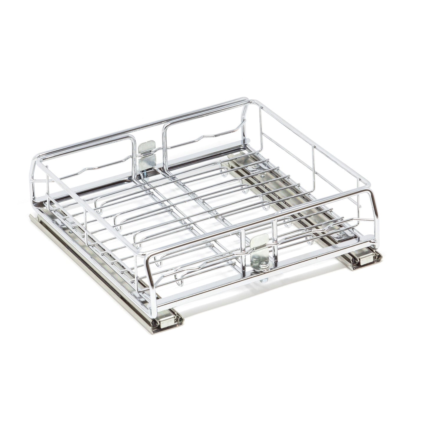 Origami 2SD-10 Kitchen Sliding Pullout Cabinet Storage Organizer, Silver, 2 Pack