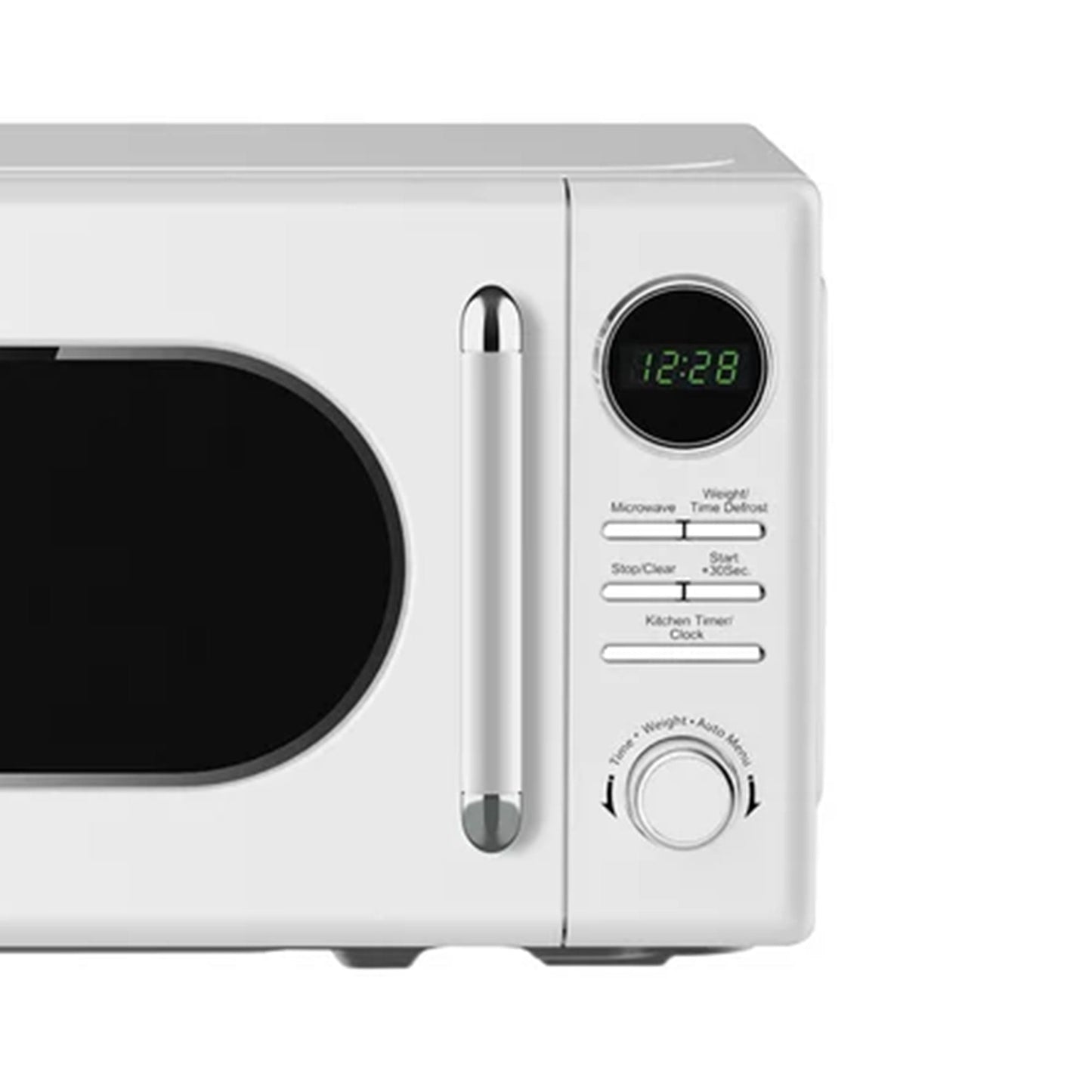 Magic Chef 0.7 Cubic Feet 700W Small Classic Retro Countertop Microwave, White
